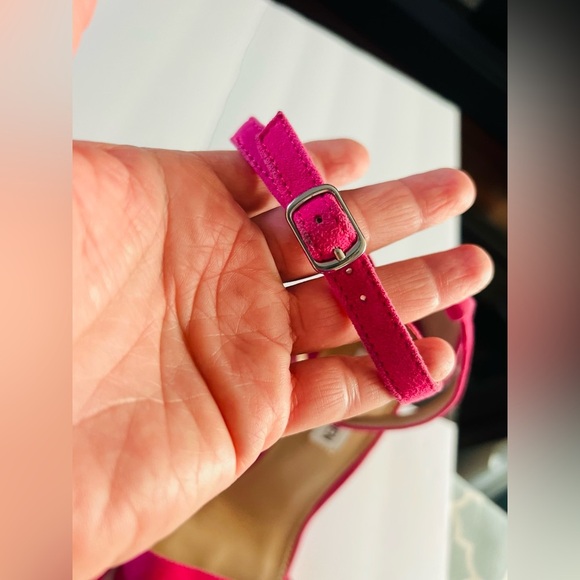 STEVE MADDEN Women's Carrson Ankle-strap Dress Sandals In Hot Pink size 8 - Picture 9 of 12